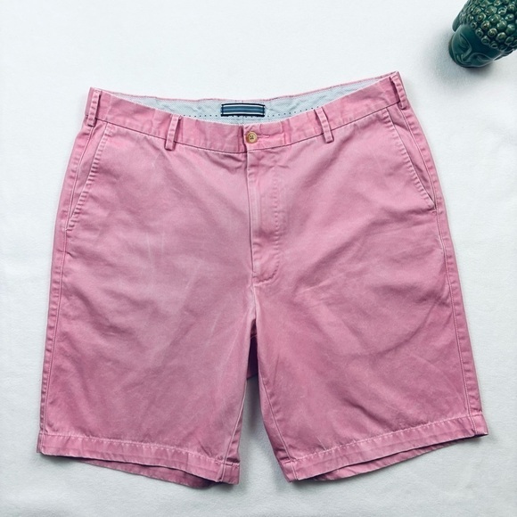 Peter Millar Other - Peter Millar Pink Flat Front Chino Golf Walking Cotton Shorts Size 36